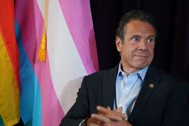 Governor Cuomo at a June 10th rally to legalize gestational surrogacy and ban the gay and trans panic defense.